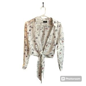 Milk and Honey Tye in the front blouse.